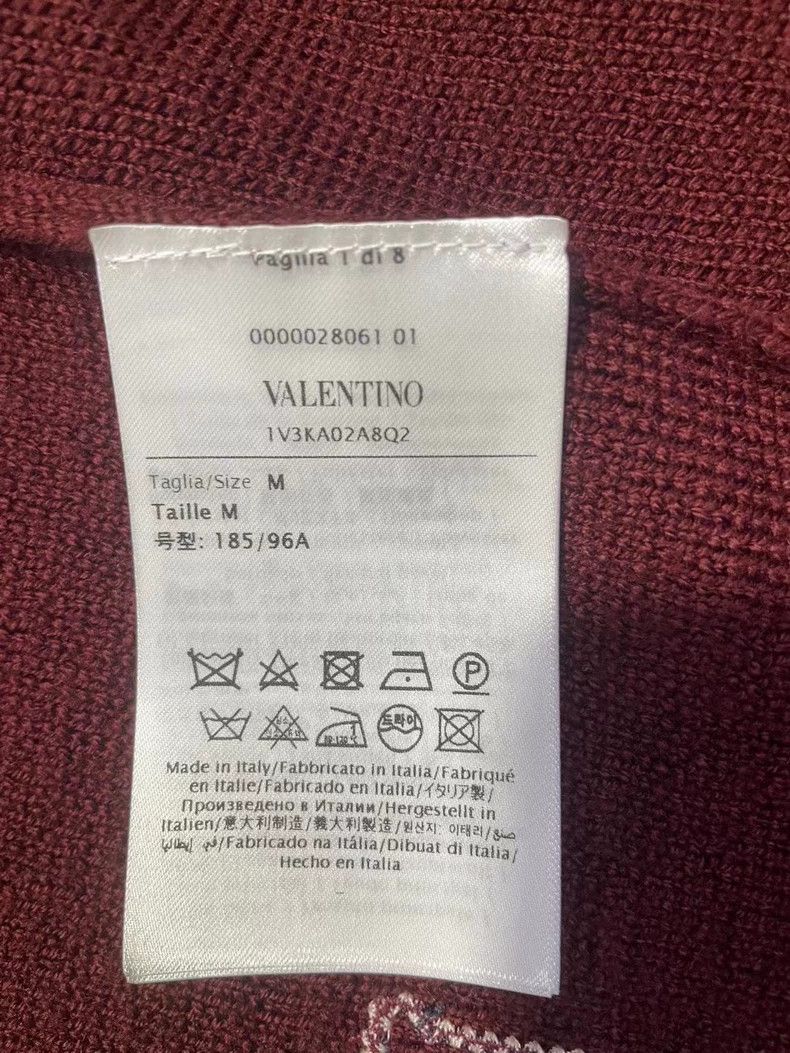Valentino Valentino Red Wool Knit Cardigan Size US M / EU 48-50 / 2 - 4 Thumbnail