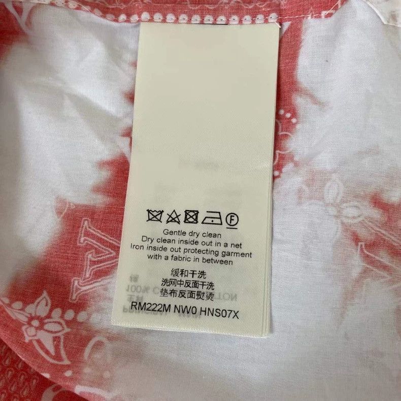 Louis Vuitton Louis Vuitton Red Short Sleeve Shirt Size US L / EU 52-54 / 3 - 4 Thumbnail