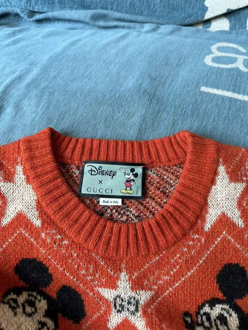 Gucci Gucci Orange Mickey Mouse Sweater Size US S / EU 44-46 / 1 - 3 Thumbnail