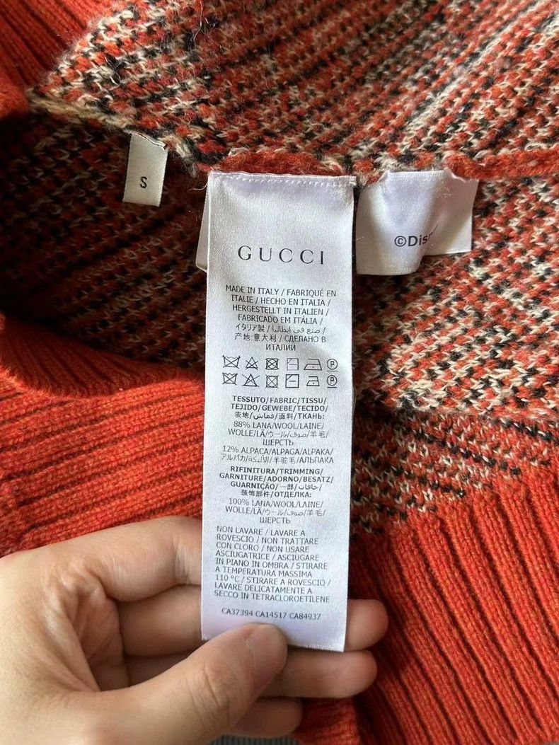 Gucci Gucci Orange Mickey Mouse Sweater Size US S / EU 44-46 / 1 - 4 Thumbnail