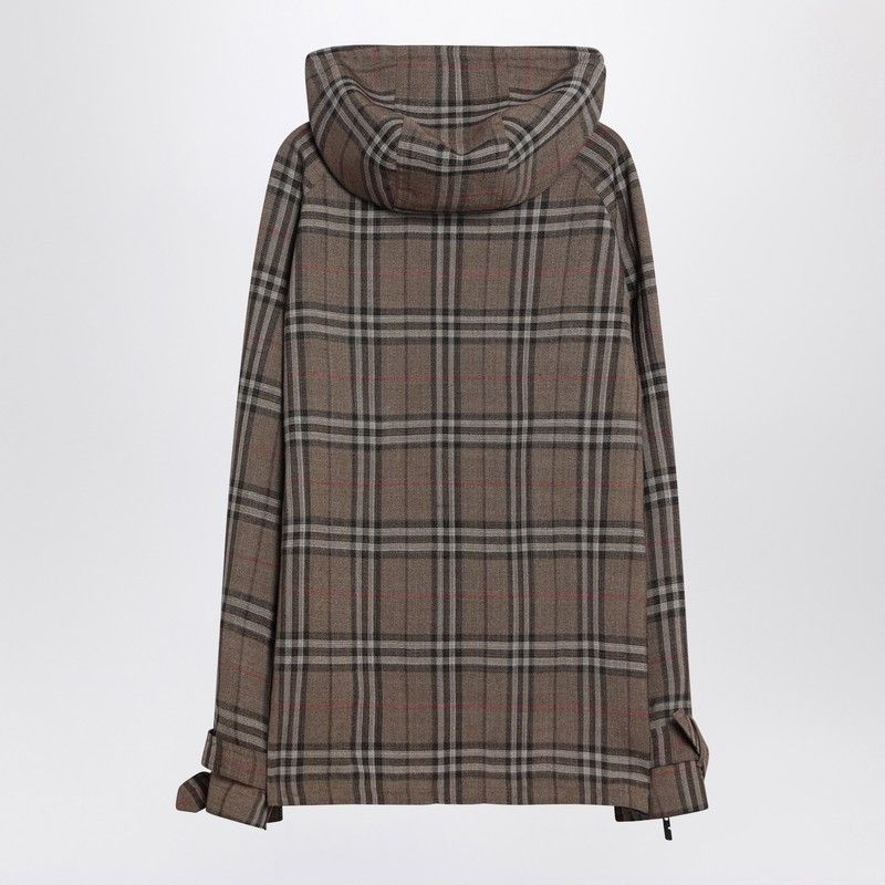 Burberry Burberry Half-Zip Jacket With Check Pattern In Silk Blend Size US XL / EU 56 / 4 - 2 Thumbnail