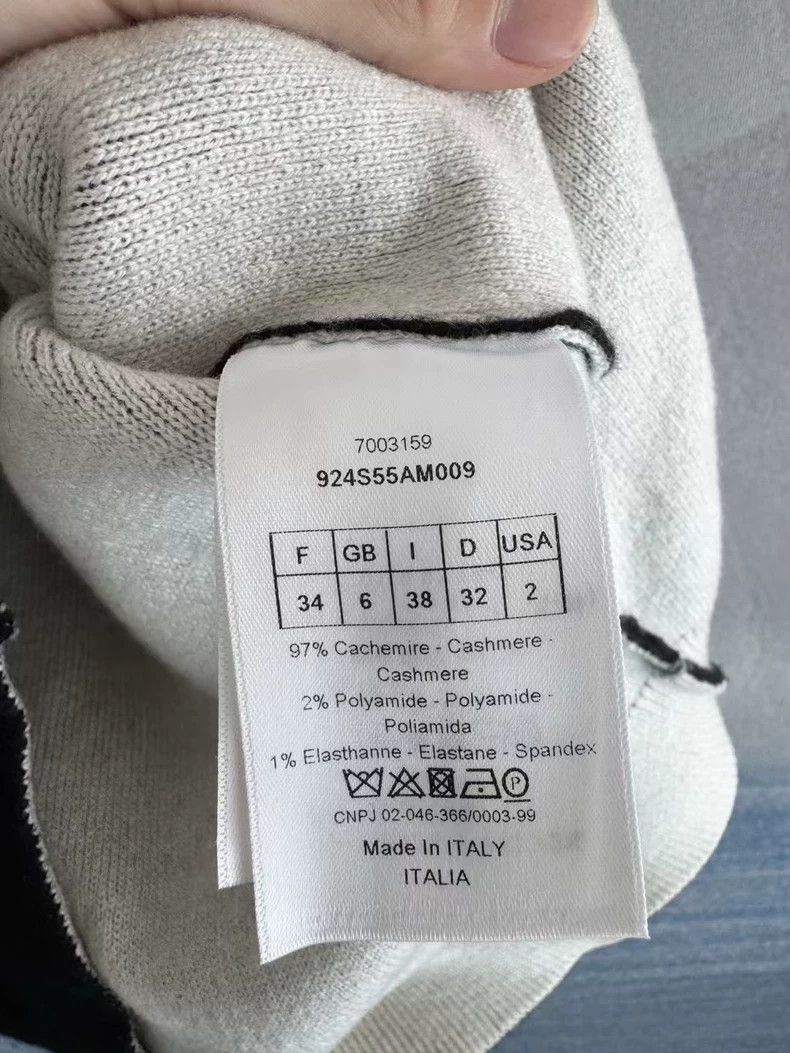 Dior Dior Black Cashmere Sweater with J'adior 8 Size US S / EU 44-46 / 1 - 4 Thumbnail