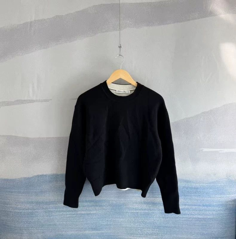 Dior Dior Black Cashmere Sweater with J'adior 8 Size US S / EU 44-46 / 1 - 2 Thumbnail