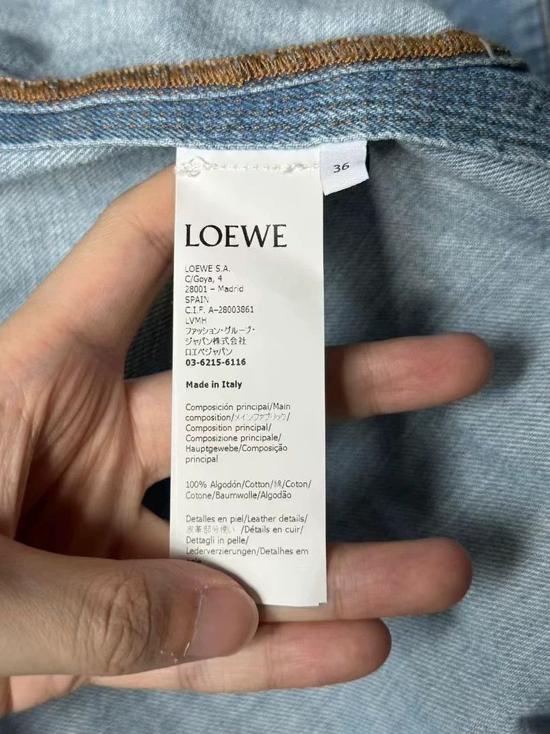Loewe Loewe Denim Jacket with Leather Tag Size US M / EU 48-50 / 2 - 5 Thumbnail