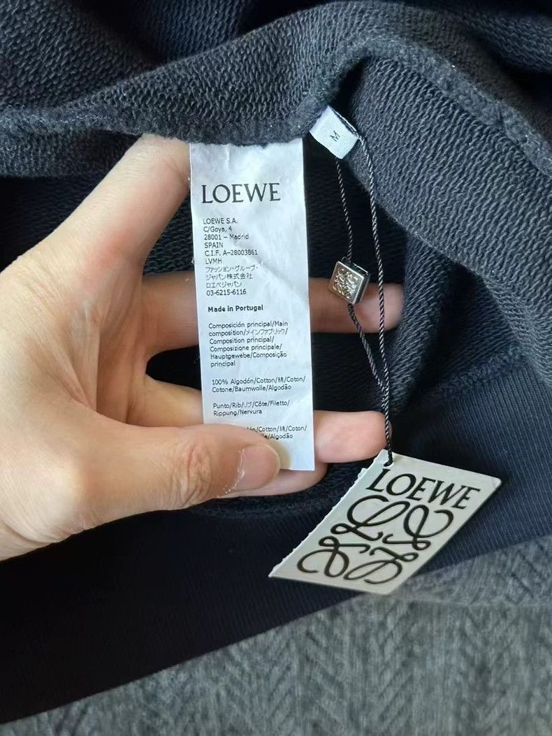 Loewe Loewe Dark Blue Embroidered Logo Sweatshirt Size US M / EU 48-50 / 2 - 3 Thumbnail