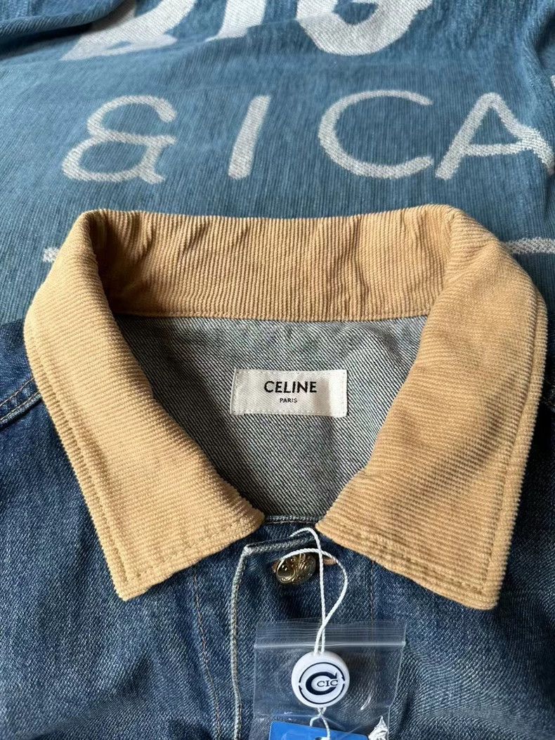 Celine Celine Denim Jacket with Lettering on Back Size US M / EU 48-50 / 2 - 3 Thumbnail