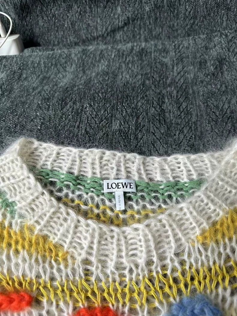 Loewe Loewe Rainbow Striped Mohair Sweater Size US XS / EU 42 / 0 - 3 Thumbnail