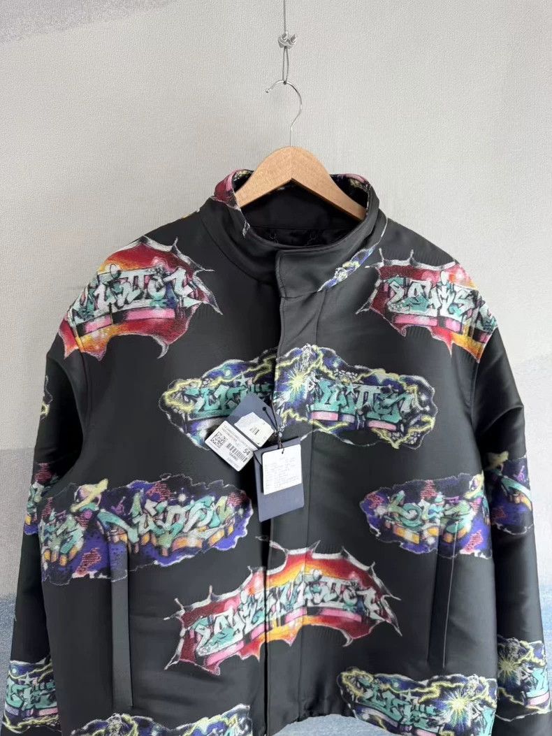 Louis Vuitton Louis Vuitton Black Graffiti Print Jacket Size US XL / EU 56 / 4 - 2 Thumbnail