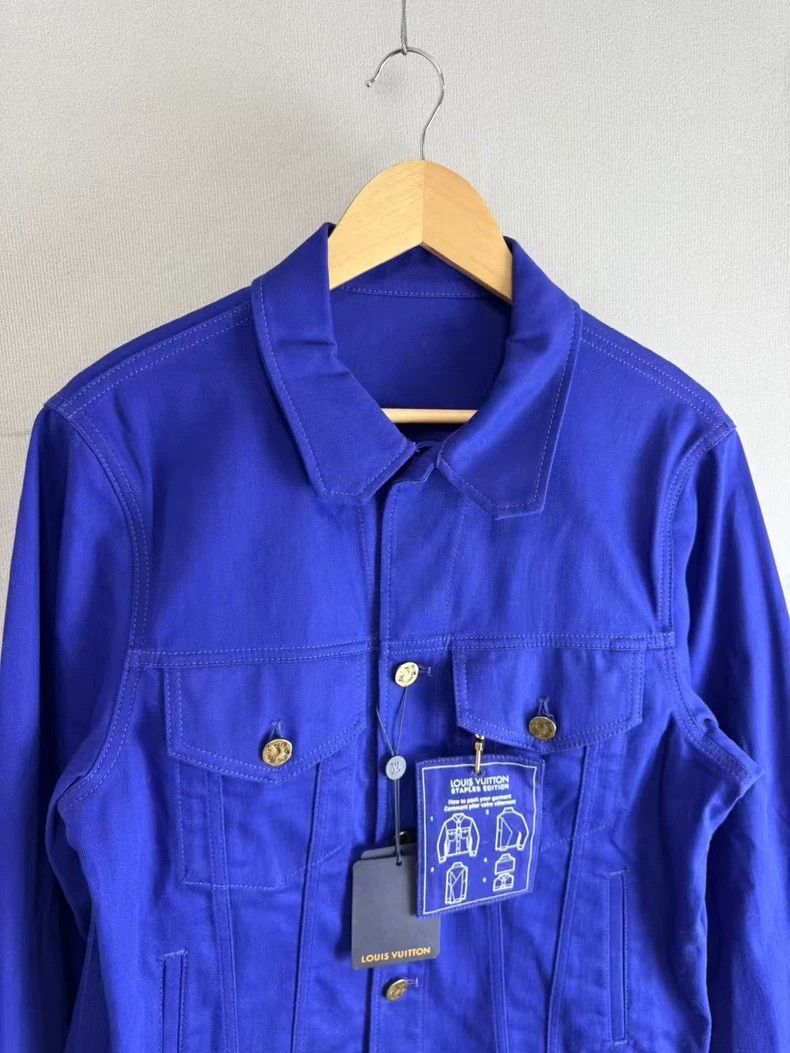Louis Vuitton Louis Vuitton Blue DNA Denim Jacket Size US L / EU 52-54 / 3 - 2 Thumbnail