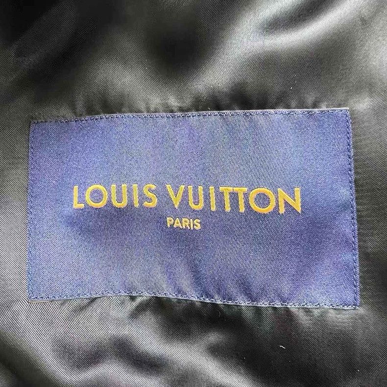 Louis Vuitton Louis Vuitton Black Leather Sleeve Varsity Jacket Size US L / EU 52-54 / 3 - 4 Thumbnail