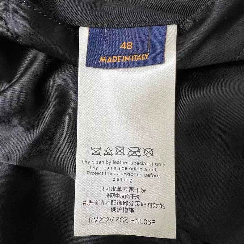 Louis Vuitton Louis Vuitton Black Leather Sleeve Varsity Jacket Size US L / EU 52-54 / 3 - 5 Thumbnail