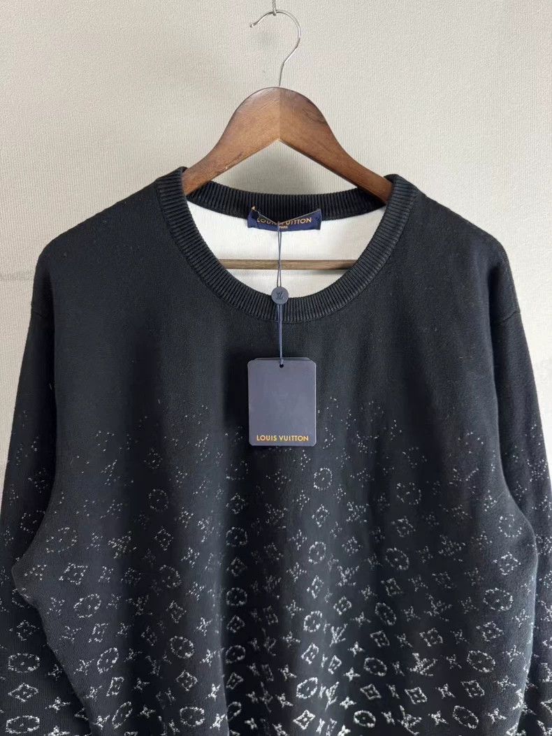 Louis Vuitton Louis Vuitton Black and White Knit Sweater Size US XXL / EU 58 / 5 - 3 Thumbnail