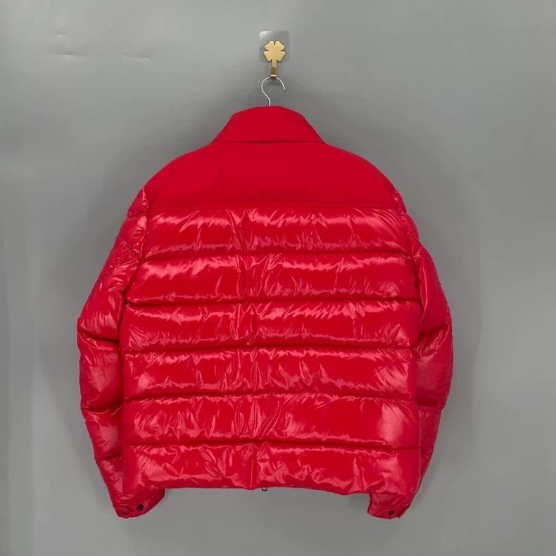 Moncler Moncler Bruel Red Shiny Down Jacket Size US XL / EU 56 / 4 - 2 Thumbnail