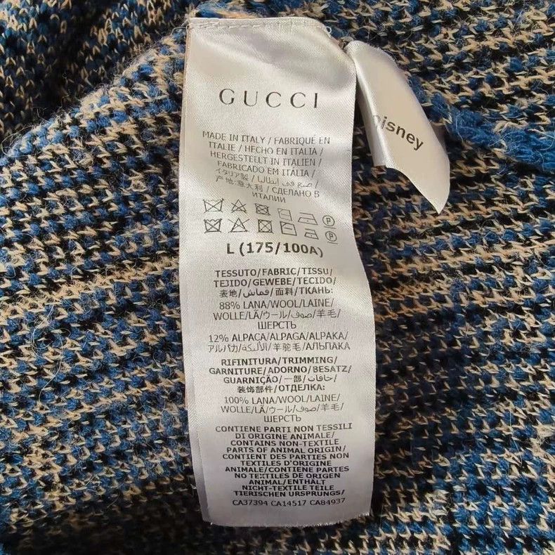 Gucci Gucci Blue Mickey Mouse Knit Cardigan Size US L / EU 52-54 / 3 - 4 Thumbnail