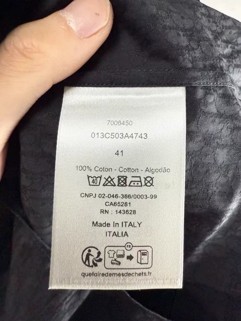 Dior Dior Black Short Sleeve Shirt with Patterns Size US M / EU 48-50 / 2 - 5 Thumbnail