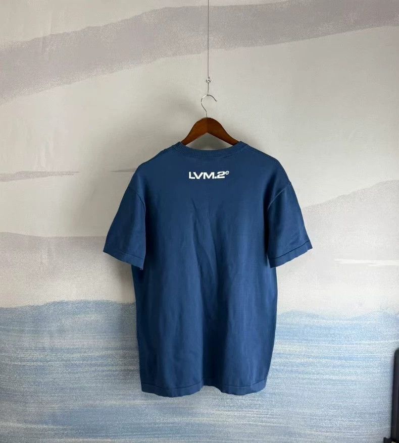 Louis Vuitton Blue Short Sleeve Knit Shirt