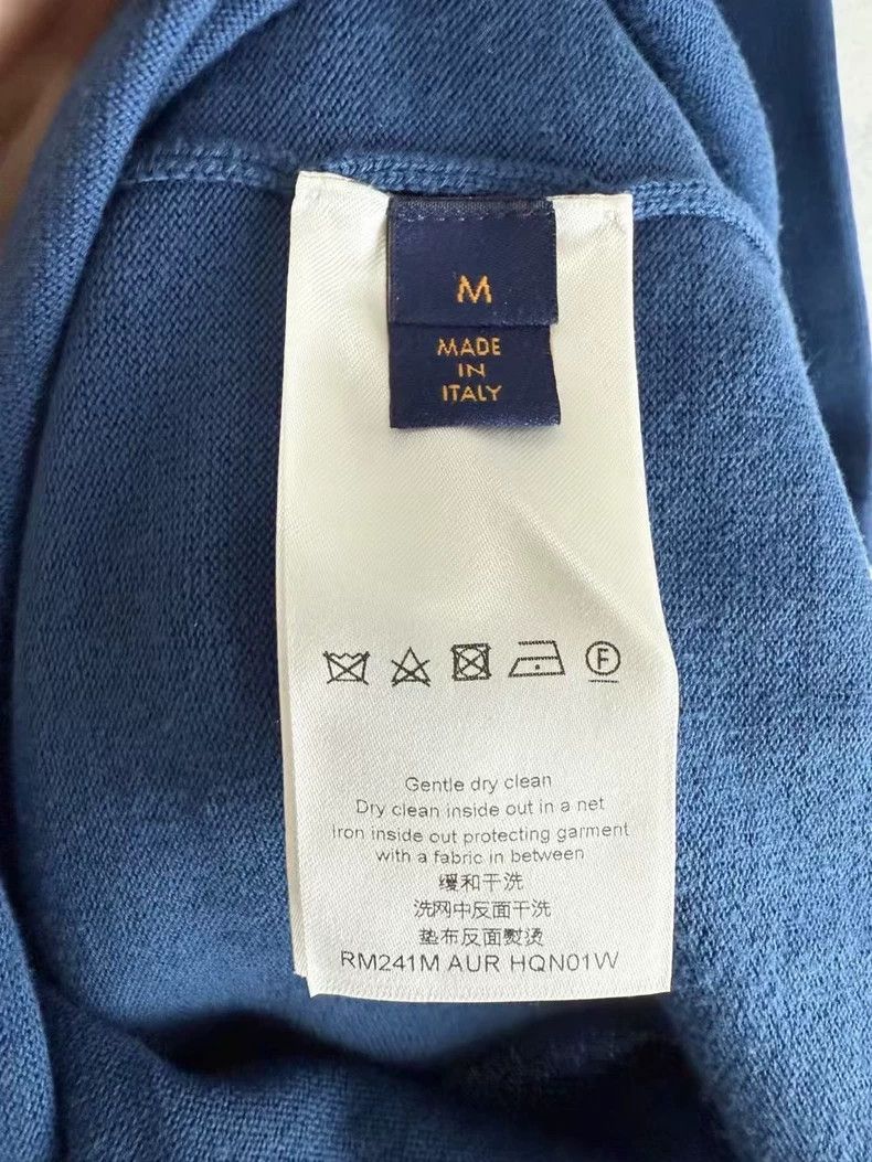 Louis Vuitton Blue Short Sleeve Knit Shirt