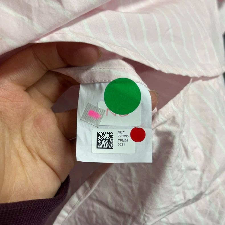 Balenciaga Pink Long Sleeve Shirt with Logo Print Size US M / EU 48-50 / 2 - 4 Thumbnail