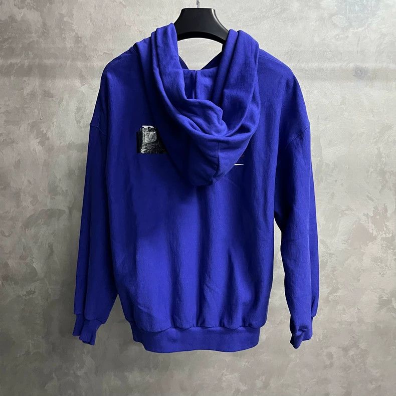 Balenciaga Navy Blue Hooded Sweatshirt by Balenciaga Size US S / EU 44-46 / 1 - 5 Thumbnail