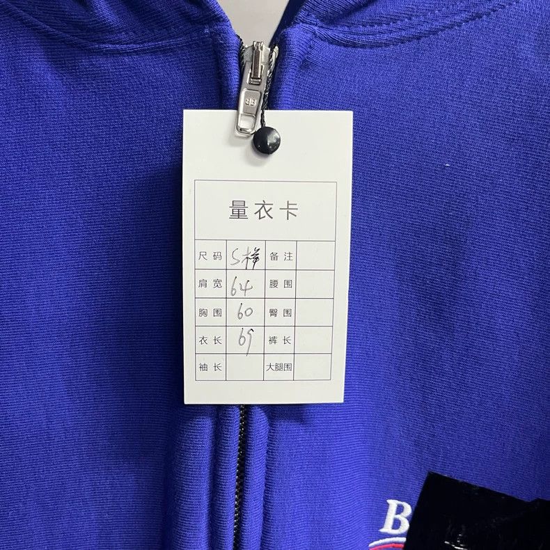 Balenciaga Navy Blue Hooded Sweatshirt by Balenciaga Size US S / EU 44-46 / 1 - 2 Thumbnail