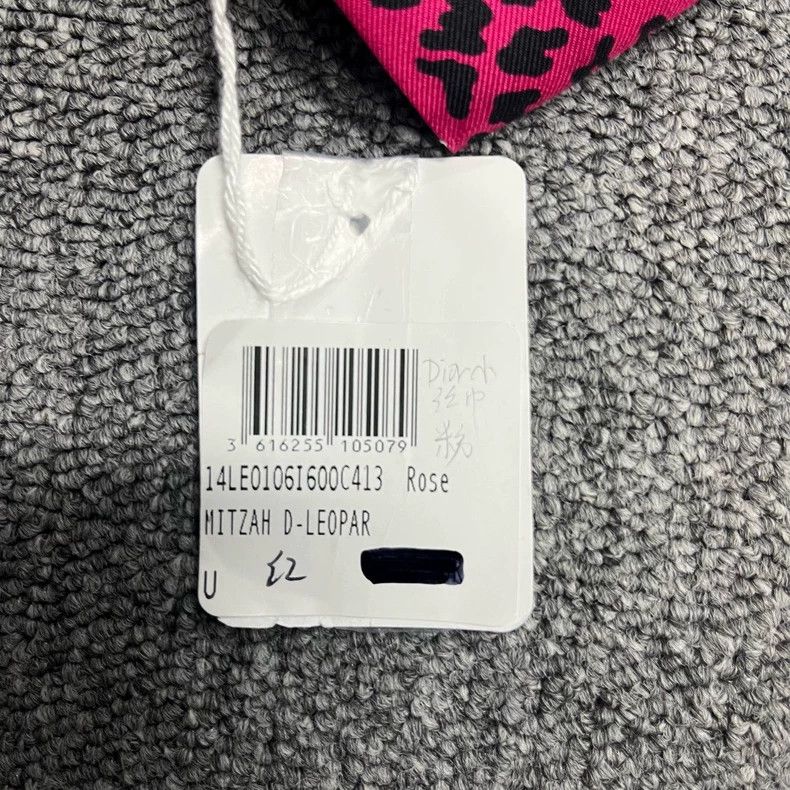 Dior Dior Raspberry Red Leopard Print Silk Scarf Size ONE SIZE - 3 Thumbnail