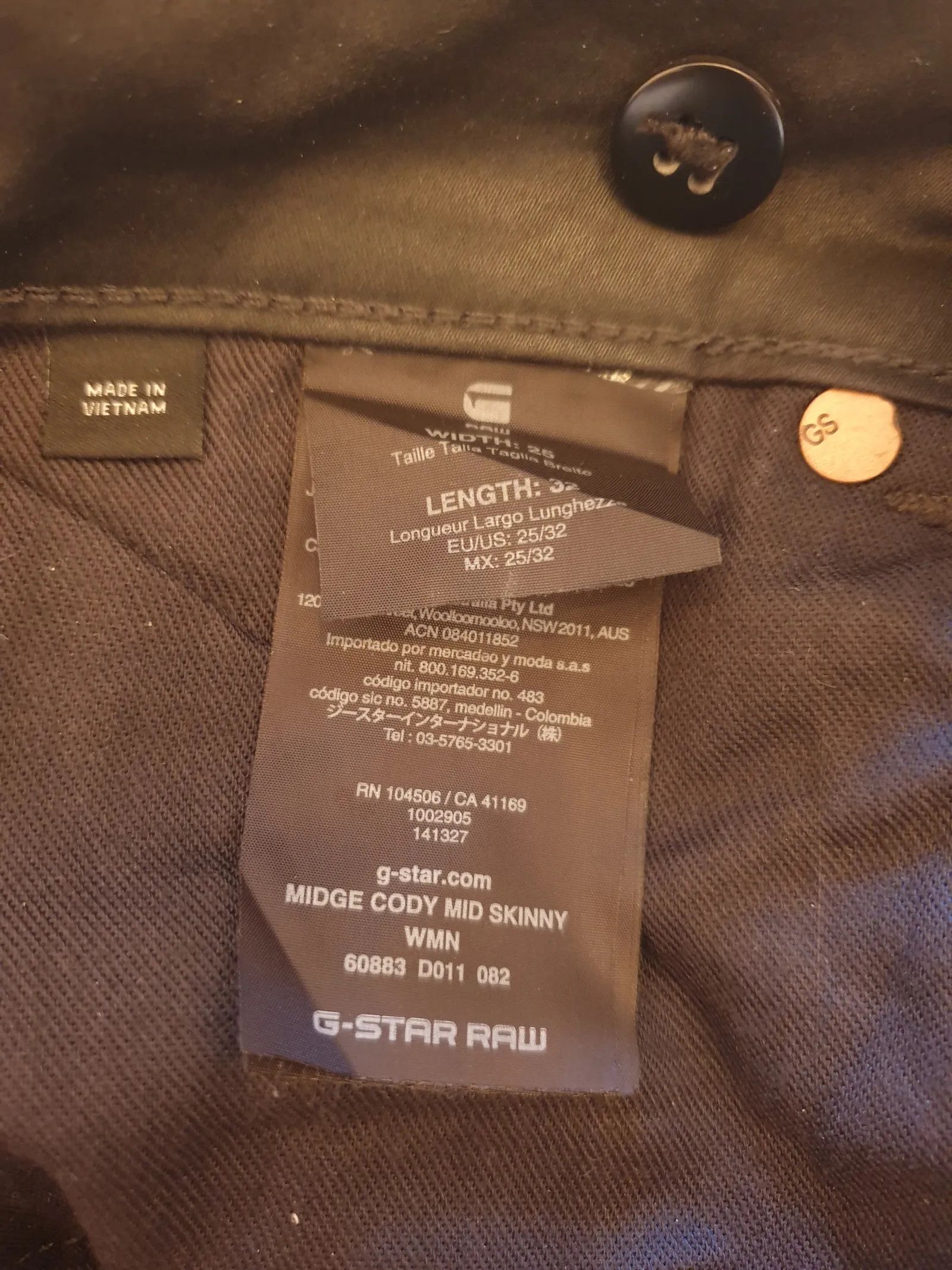 G-Star G-STAR RAW MIDGE CODY mid skinny Jeans Size 25" / US 0 / IT 36 - 3 Thumbnail