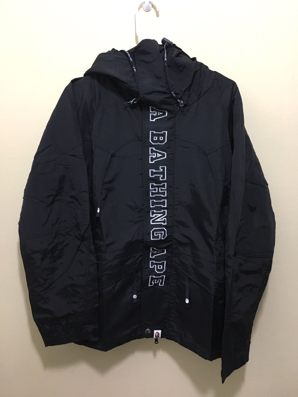 Bape 2019 Happy New Year Bag Snowboard Jacket Black Windbreaker