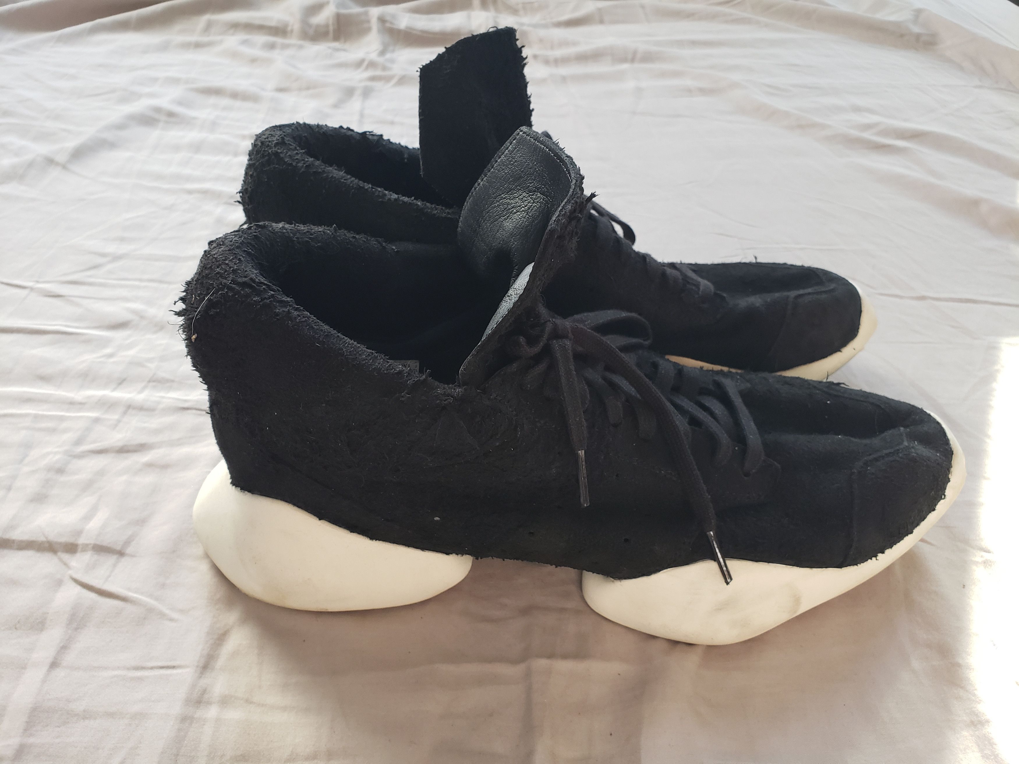 Rick Owens Distressed Suede Runners Size US 12.5 / EU 45-46 - 2 Preview