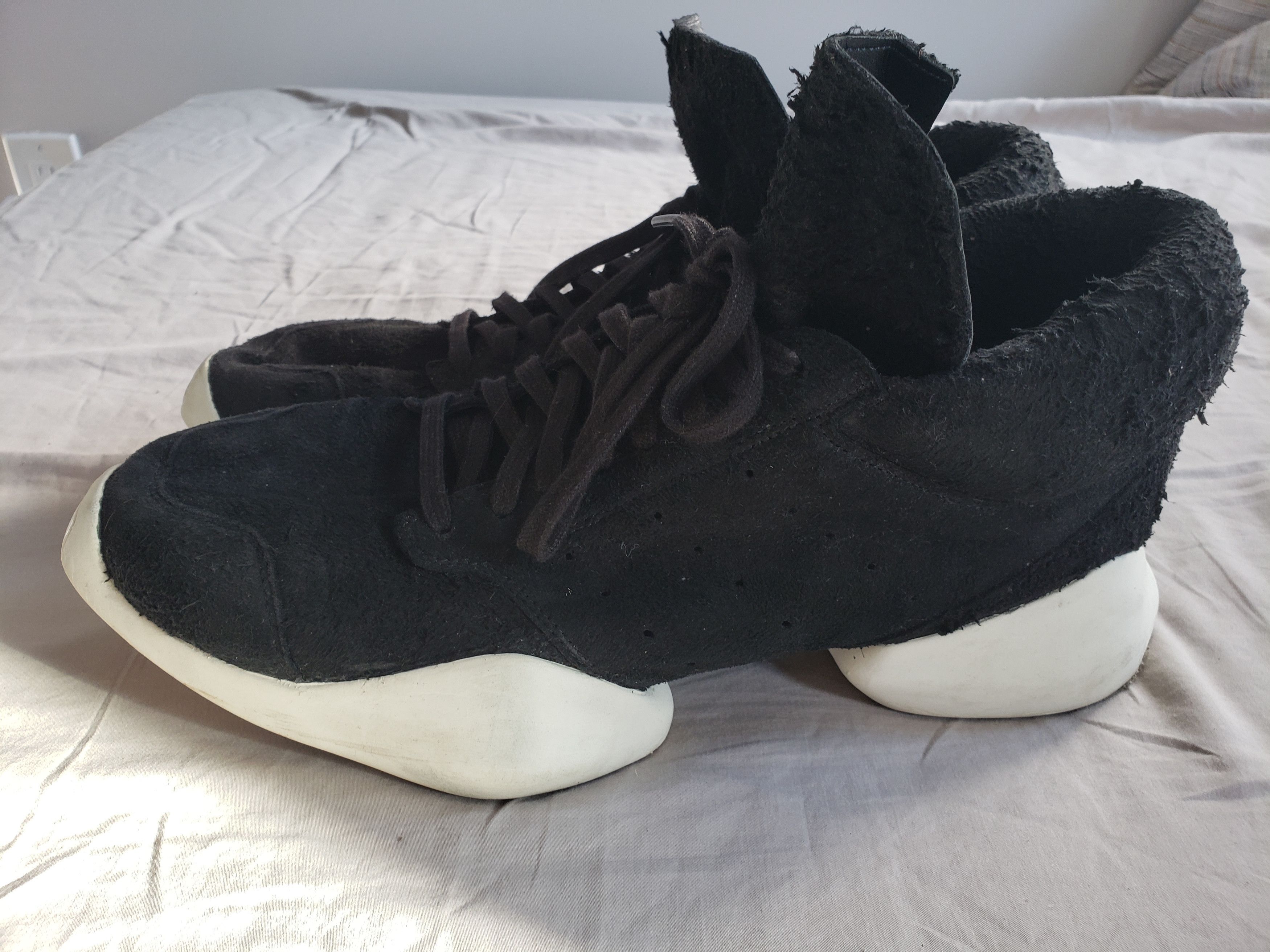 Rick Owens Distressed Suede Runners Size US 12.5 / EU 45-46 - 1 Preview