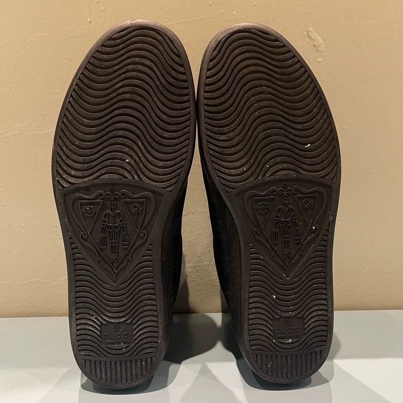Gucci Gucci Black High Top Fashion Sneakers Size US 5 / EU 37 - 6 Thumbnail