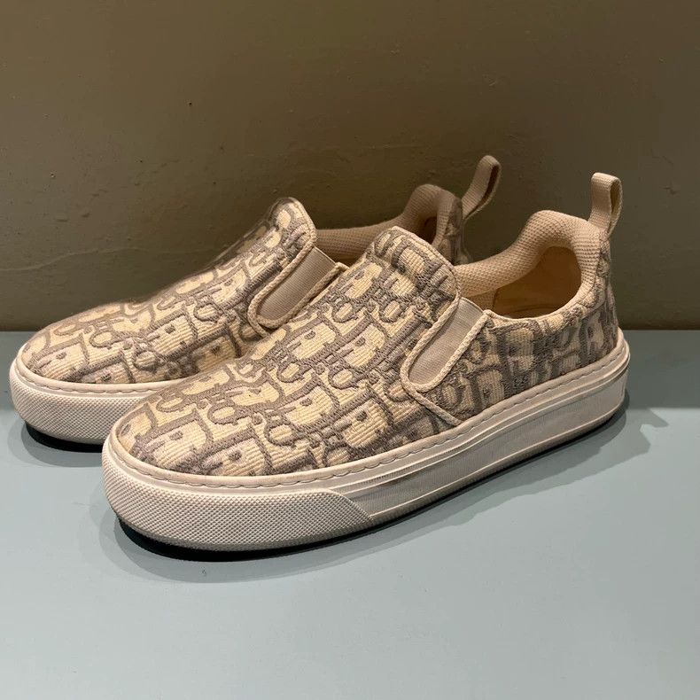 Dior Dior Gray Low-Top Fashion Sneakers Size 36 Size US 5.5 / EU 38 - 2 Thumbnail