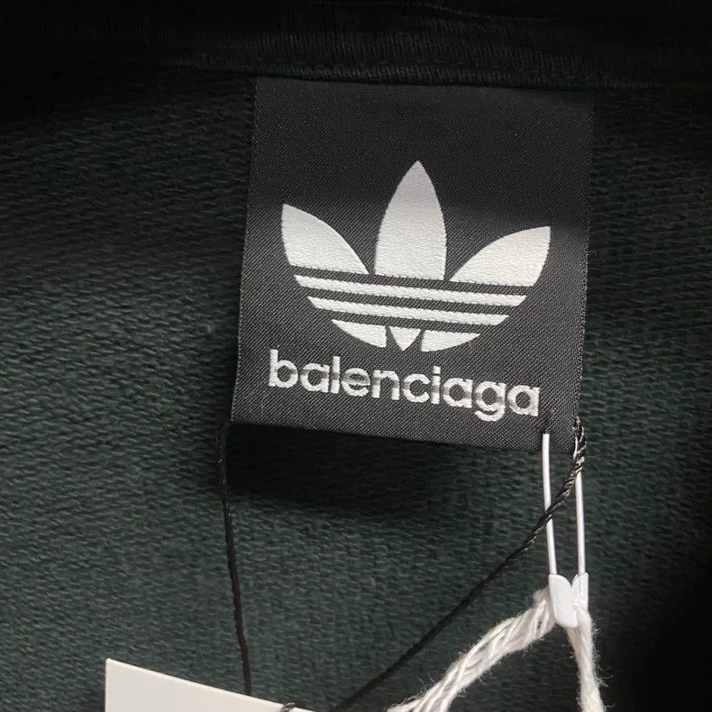 Balenciaga Balenciaga adidas Green Embroidered Logo Hoodie Size US M / EU 48-50 / 2 - 3 Thumbnail