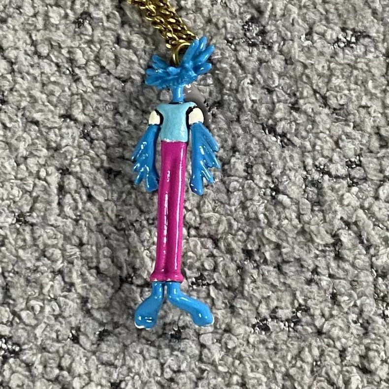 Louis Vuitton Louis Vuitton Blue Doll Pendant Gold Chain Necklace Size ONE SIZE - 8 Thumbnail