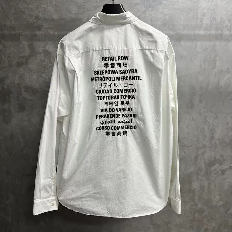Balenciaga Balenciaga White Long Sleeve Button-Up Shirt Size US M / EU 48-50 / 2 - 5 Thumbnail
