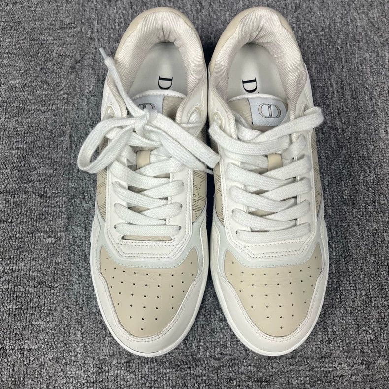 Dior Dior B27 Leather Low-Top Sneakers Size US 10.5 / EU 43-44 - 2 Thumbnail