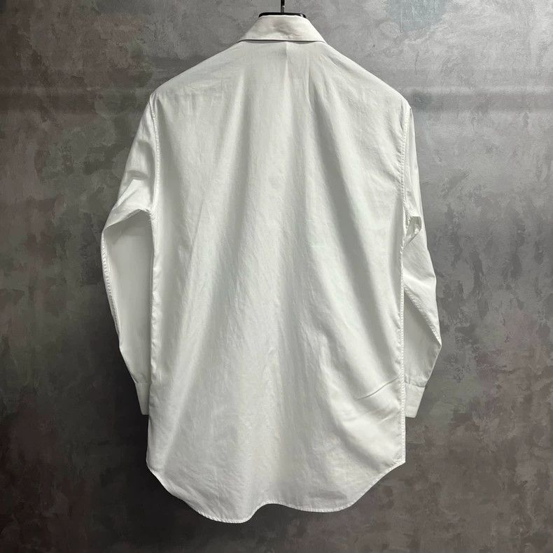 Dior Dior White Long Sleeve Embroidered Shirt Size US M / EU 48-50 / 2 - 5 Thumbnail