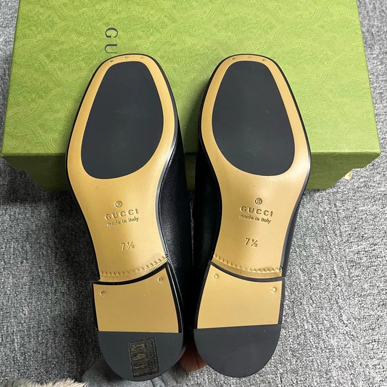 Gucci Gucci Black Leather Loafers Casual Shoes Size US 7.5 / EU 40-41 - 6 Thumbnail