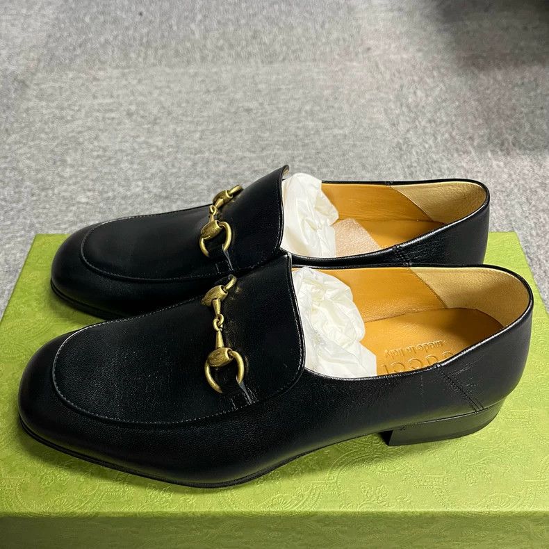 Gucci Gucci Black Leather Loafers Casual Shoes Size US 7.5 / EU 40-41 - 3 Thumbnail