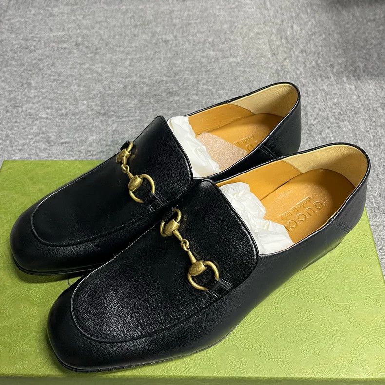 Gucci Gucci Black Leather Loafers Casual Shoes Size US 7.5 / EU 40-41 - 2 Thumbnail