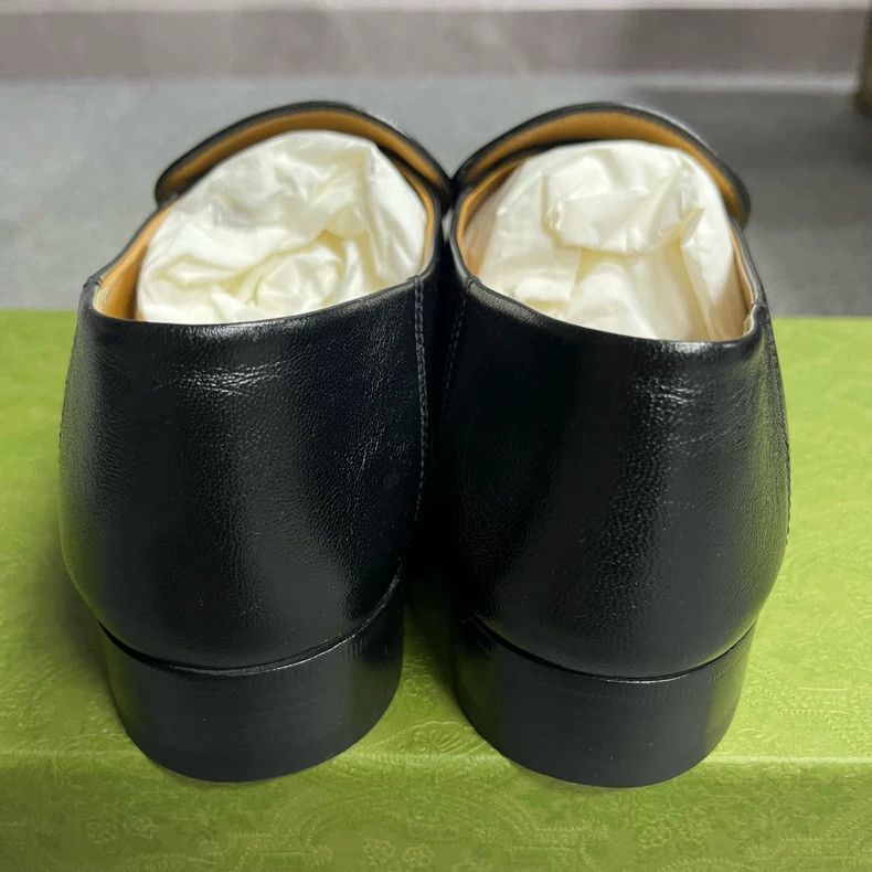 Gucci Gucci Black Leather Loafers Casual Shoes Size US 7.5 / EU 40-41 - 4 Thumbnail