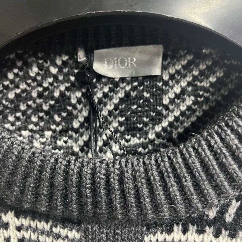 Dior Dior Gray Oblique Wool Sweater Knitwear Size US S / EU 44-46 / 1 - 2 Thumbnail