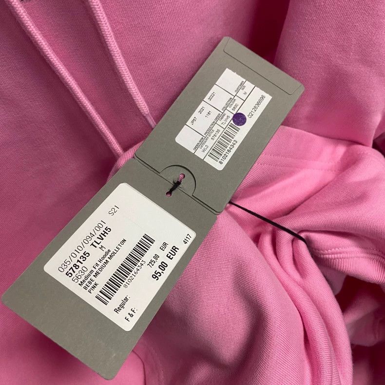 Balenciaga Balenciaga Pink Logo Hoodie with Rhinestones Size US XS / EU 42 / 0 - 7 Thumbnail