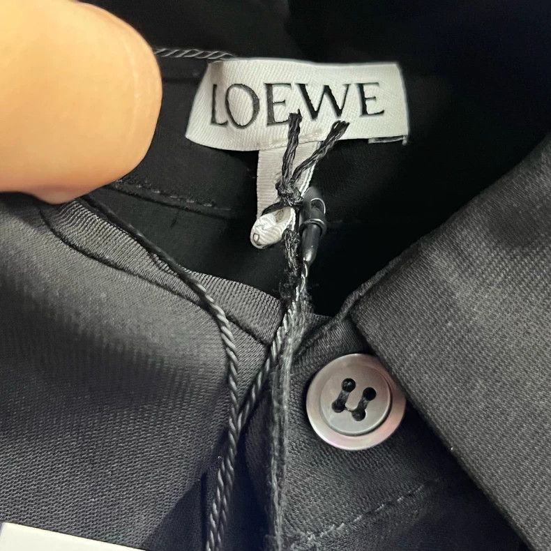 Loewe Black Hollow Long Sleeve Shirt by Loewe Size US L / EU 52-54 / 3 - 2 Thumbnail