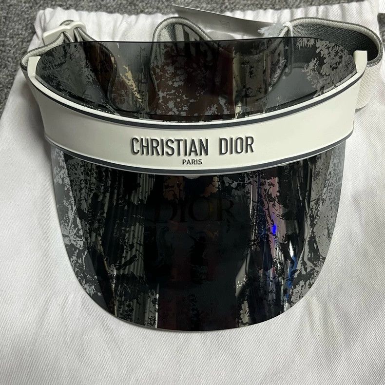 Dior Dior Gray Printed Sunshade Hat Size ONE SIZE - 2 Thumbnail