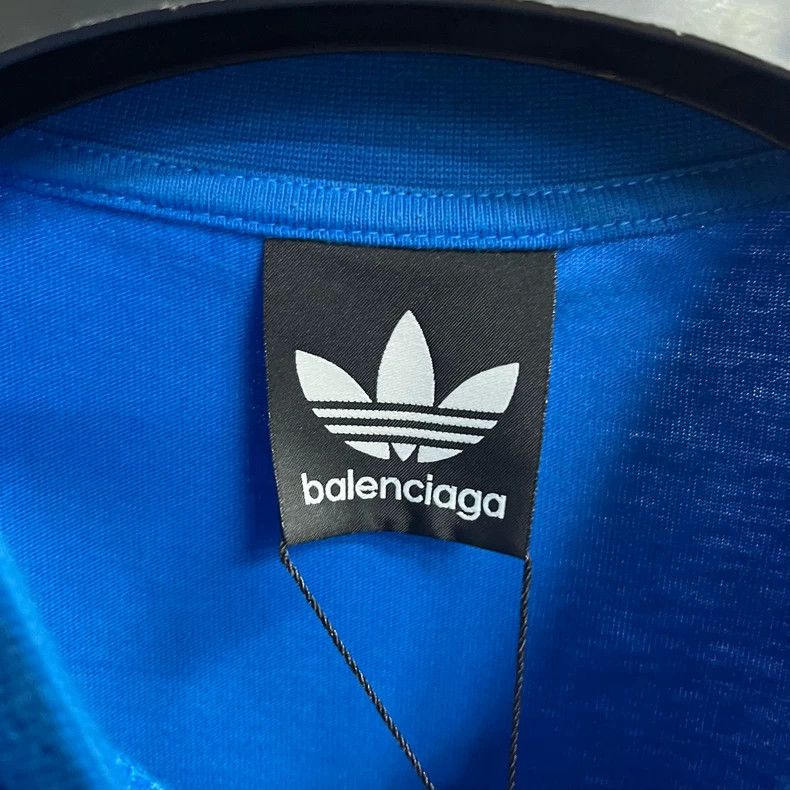 Balenciaga Balenciaga Adidas Blue Logo Print Short Sleeve T-Shirt Size US S / EU 44-46 / 1 - 2 Thumbnail