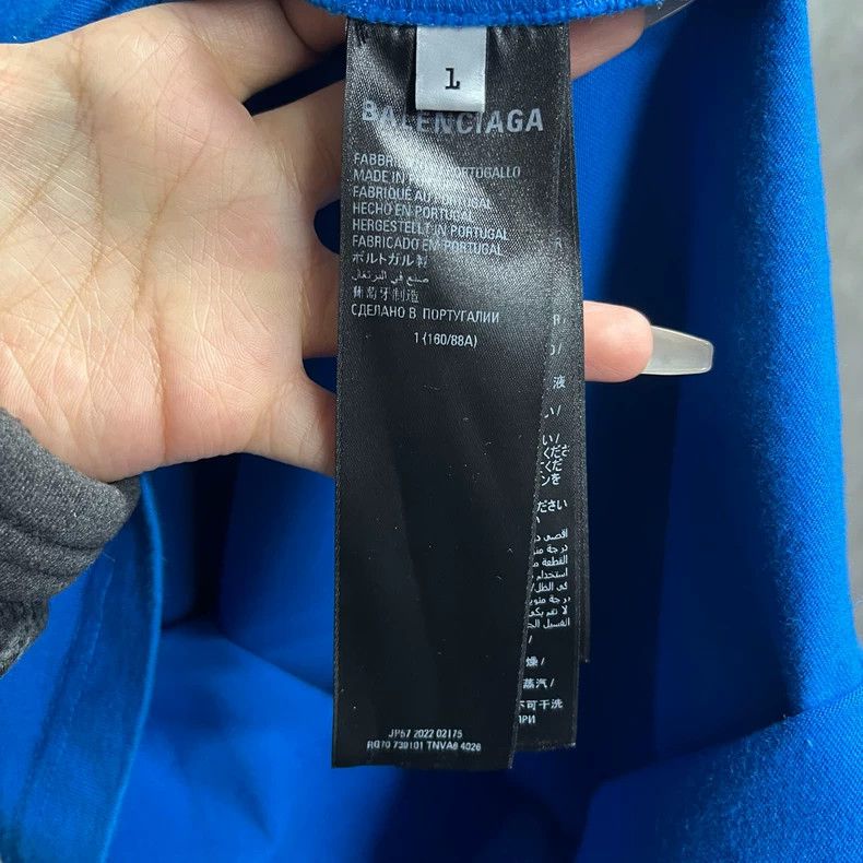 Balenciaga Balenciaga Adidas Blue Logo Print Short Sleeve T-Shirt Size US S / EU 44-46 / 1 - 4 Thumbnail