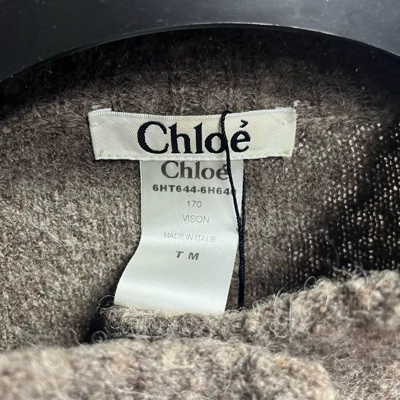 Chloe Chloe Gray Wool Short Jacket with Buttons Size US M / EU 48-50 / 2 - 2 Thumbnail