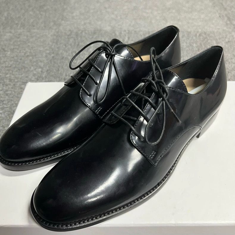 Dior Black Unisex Leather Shoes by Dior Size US 6 / EU 39 - 3 Thumbnail