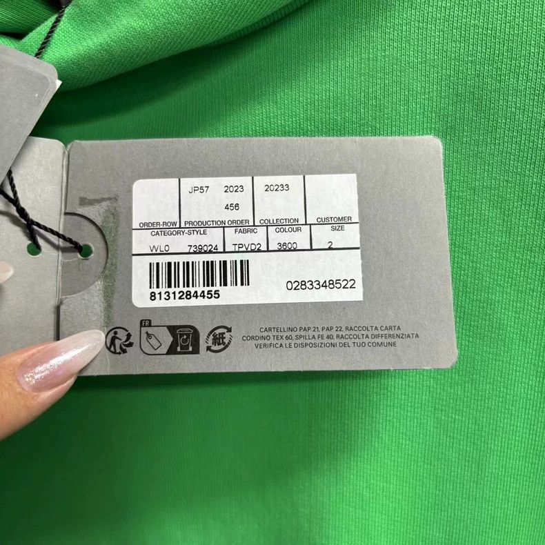 Balenciaga Balenciaga Green Embroidered Logo Hoodie Size US M / EU 48-50 / 2 - 6 Thumbnail