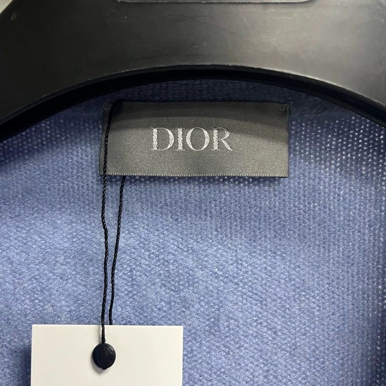 Dior Dior Blue V-Neck Long Sleeve Knit Sweater Size US S / EU 44-46 / 1 - 2 Thumbnail